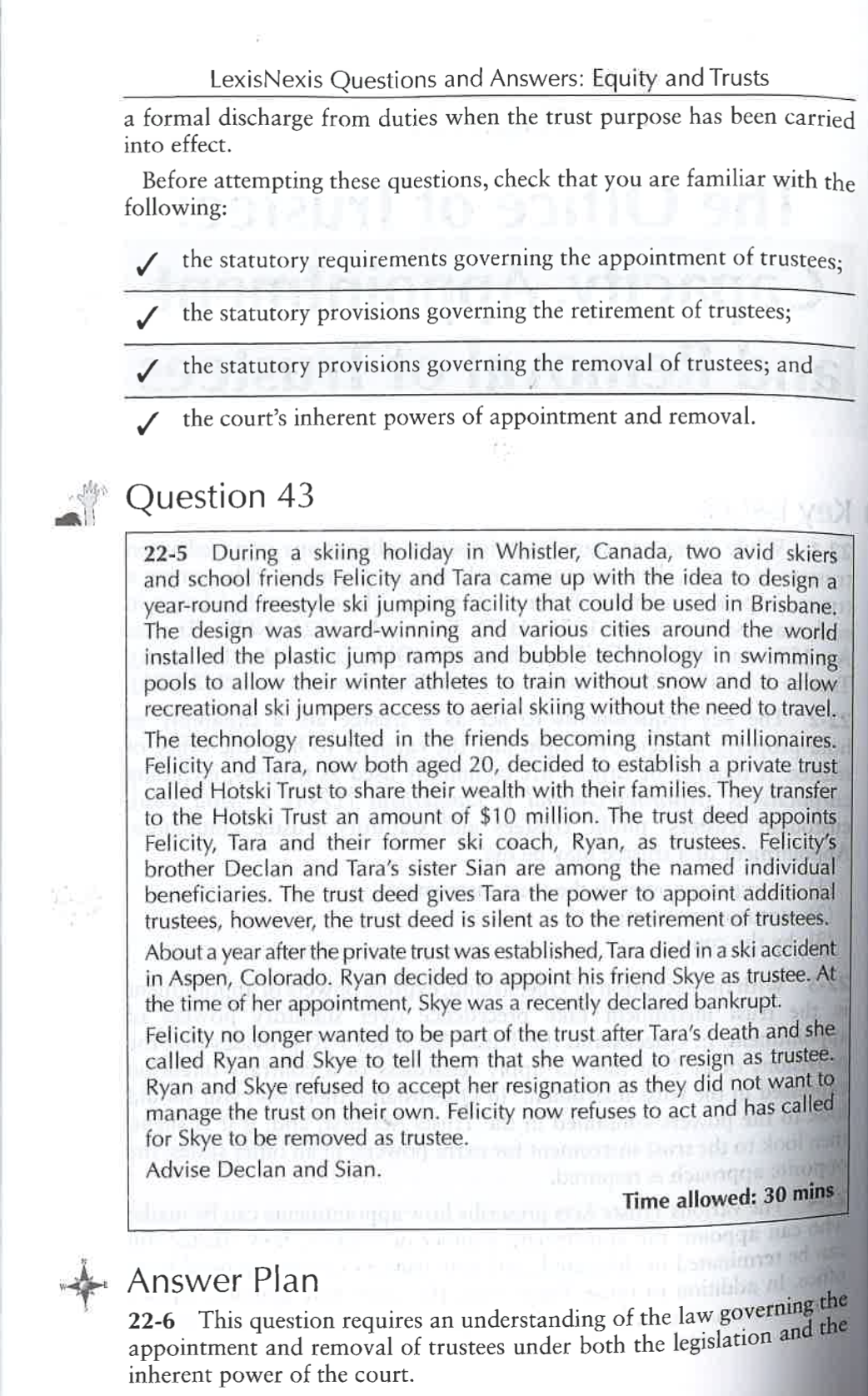 LexisNexis Questions and Answers: Equity and