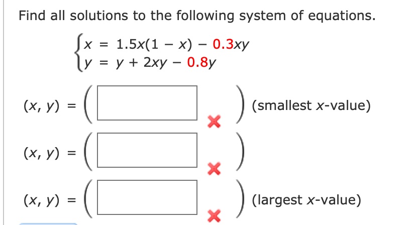 Find all solutions to the following system of