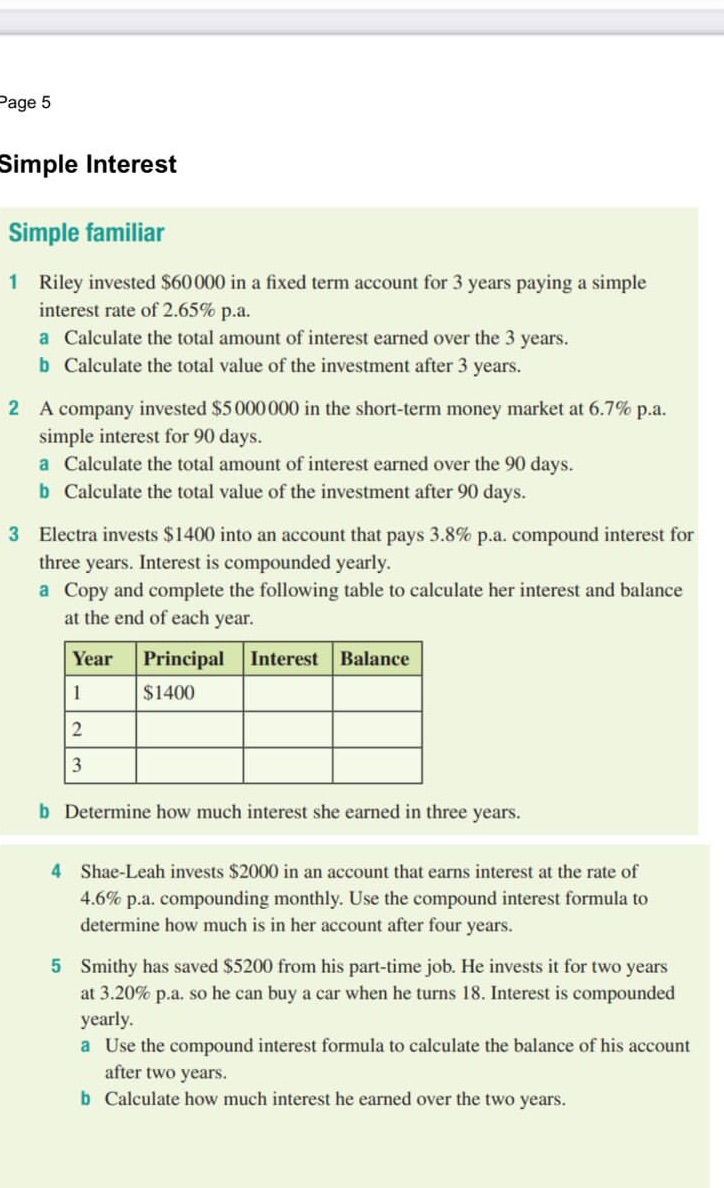 Kindly can you assist solving \"age 5 Simple
