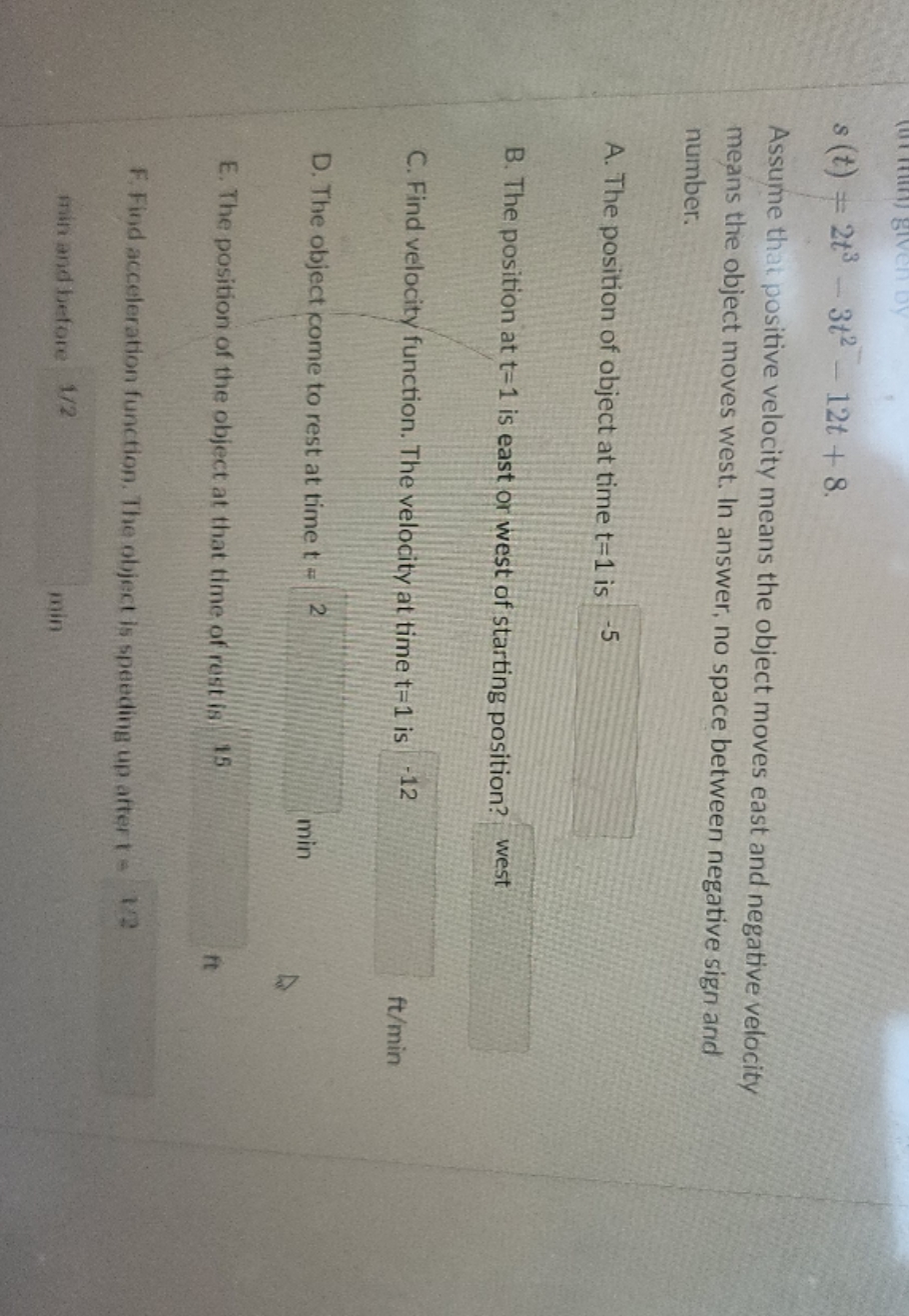 please answer the questions the number not
