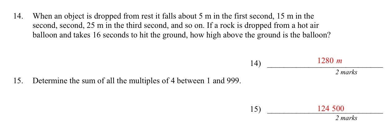 14. 15. When an object is dropped from rest it
