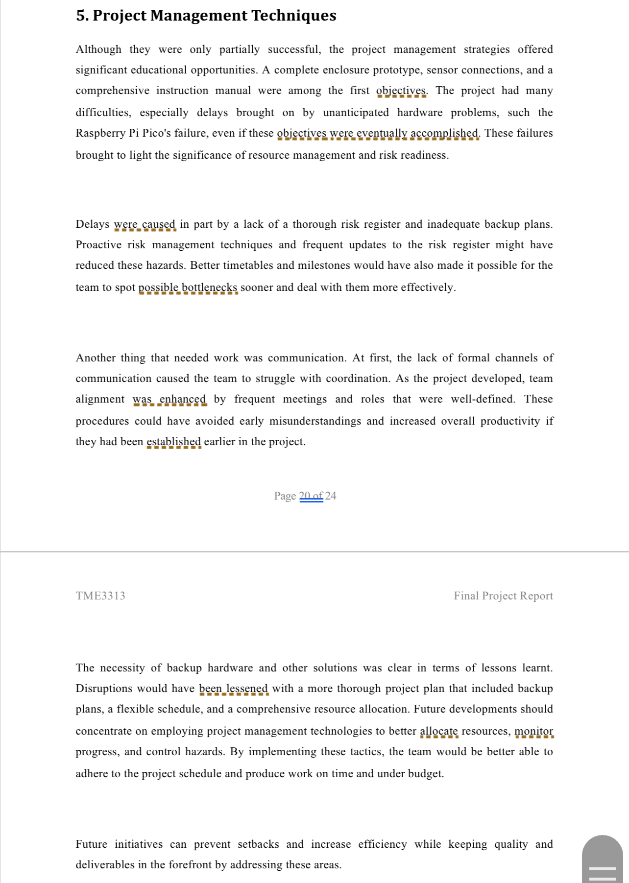 2.6 Communication The talk emphasized the