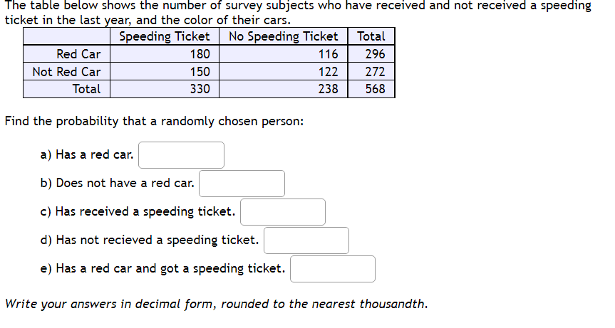 Random Processes and Relative Frequency Part 1: A