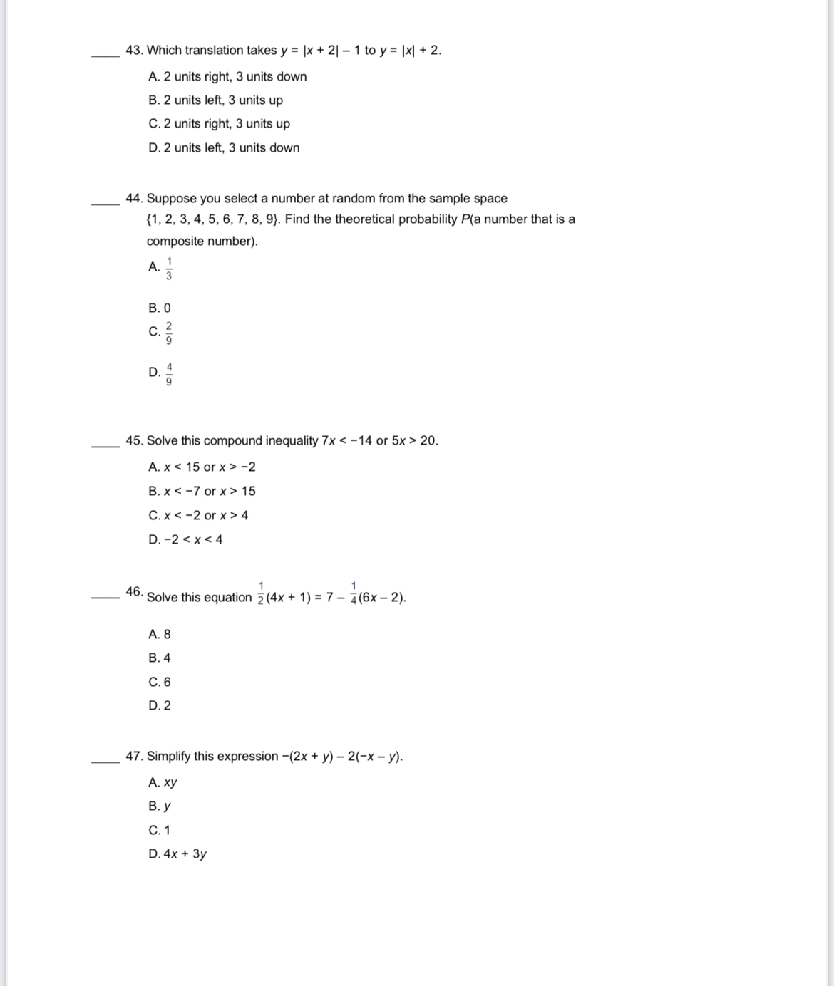 Nebiaska T High School | theorem Course Name: