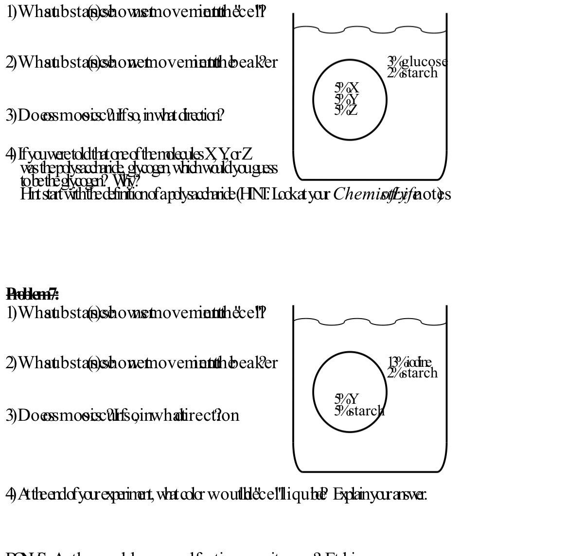 1) Whatbstanshowsmovematthecell 2)