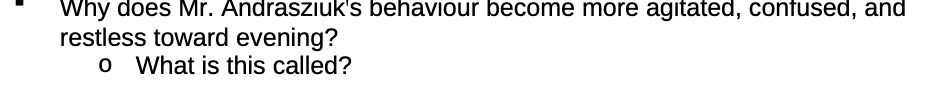 Why does Mr. Andrasziuk's behaviour become