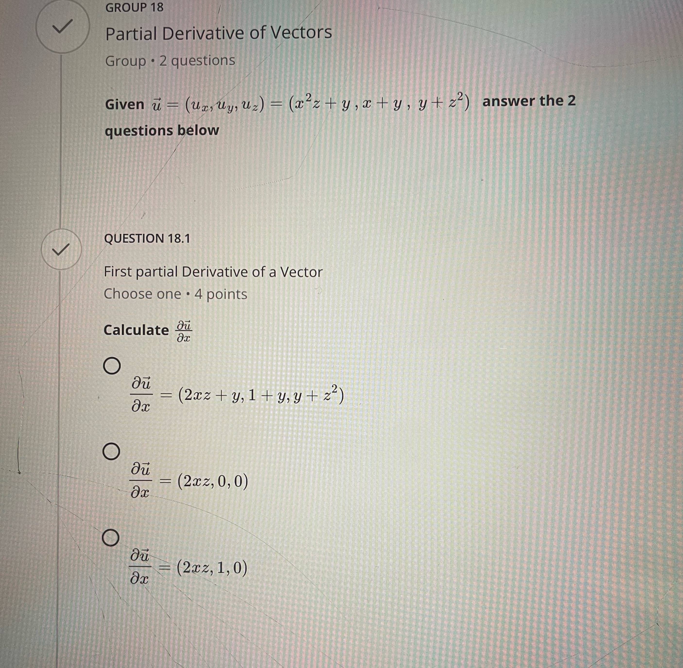GROUP 18 Partial Derivative of Vectors Group . 2
