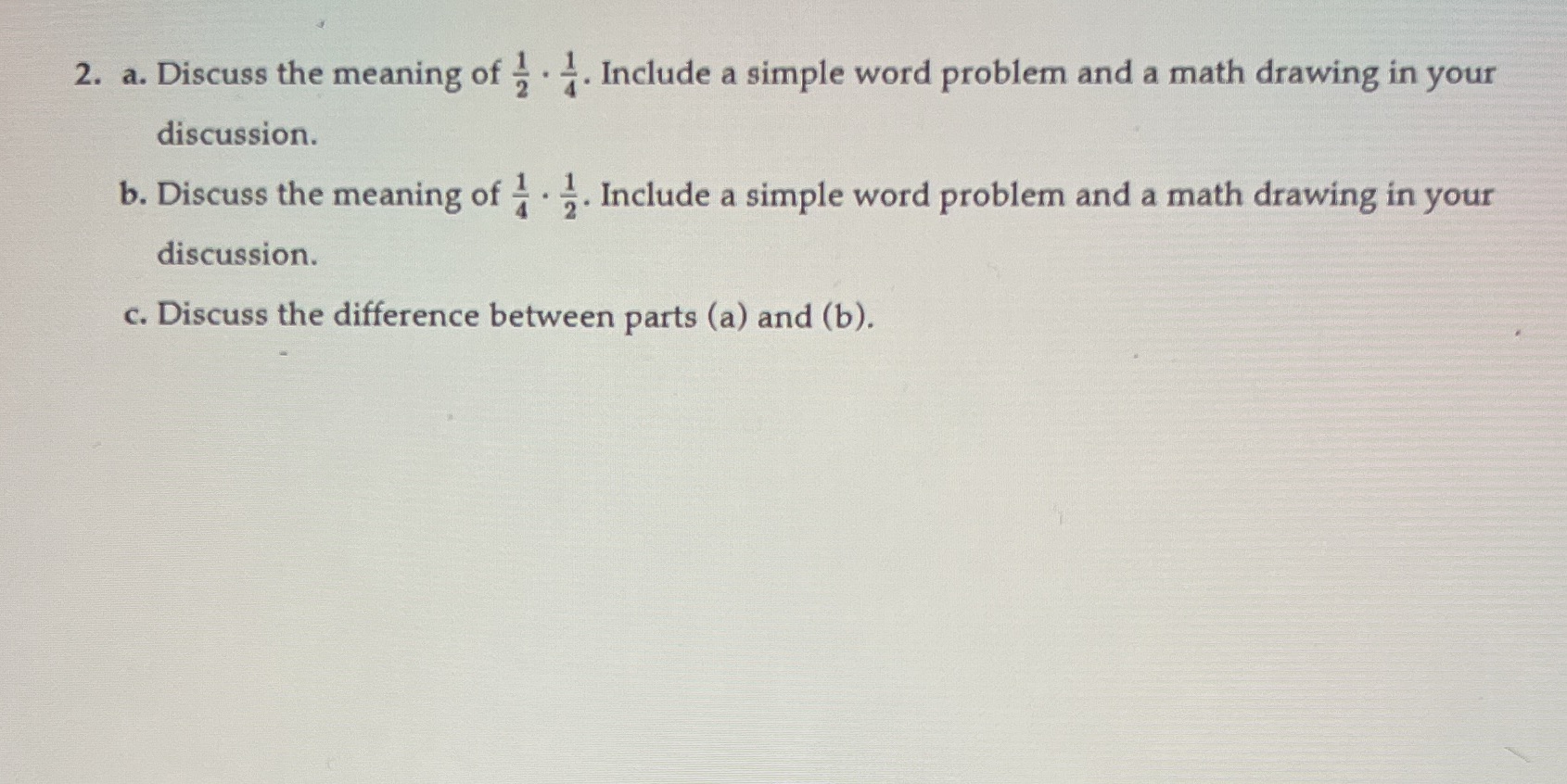 2. a. Discuss the meaning of - . -. Include a