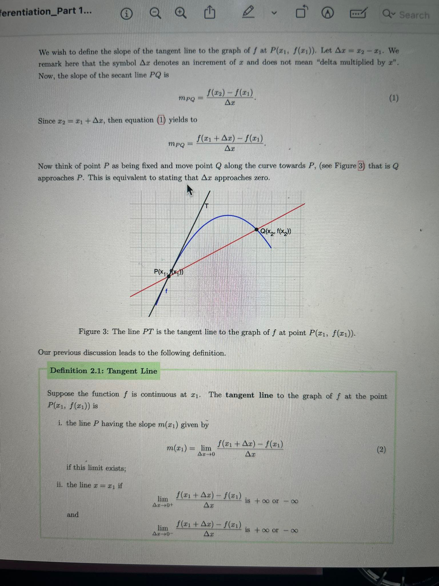Suggested Exercises: 1. Consider the function f