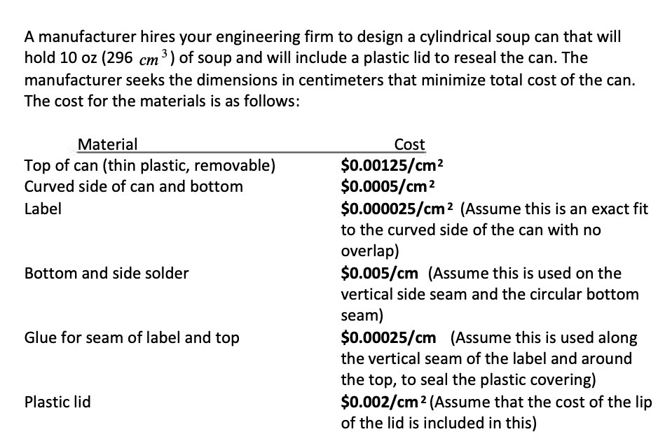 A manufacturer hires your engineering firm to