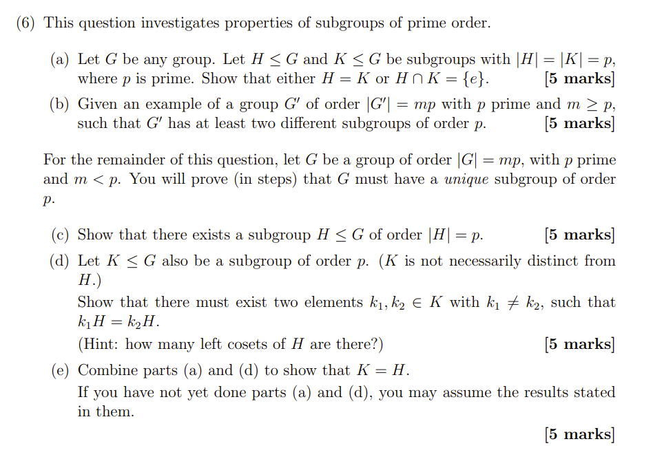 [6) This question investigates properties of