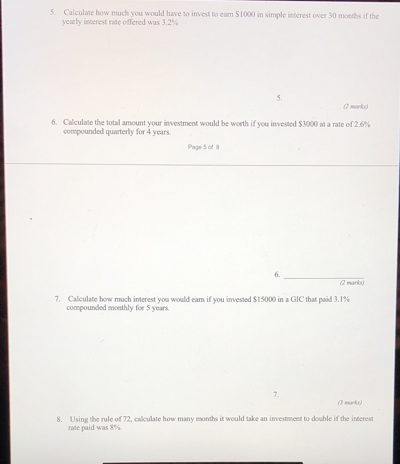 I need help with these four questions r 5.