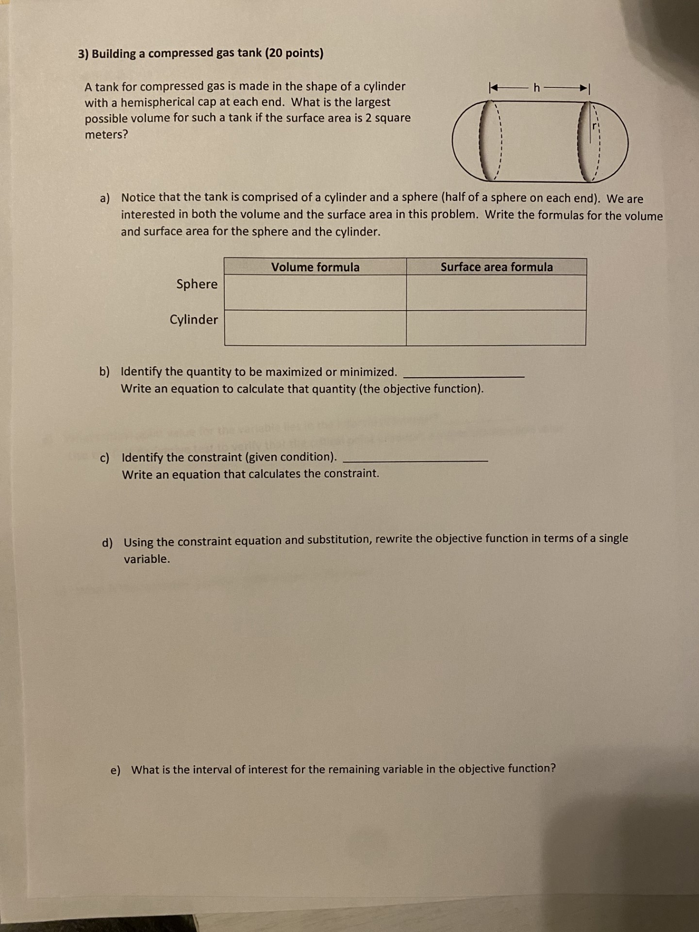 MAT 175 Calculus I Name Emma Argo Applications of