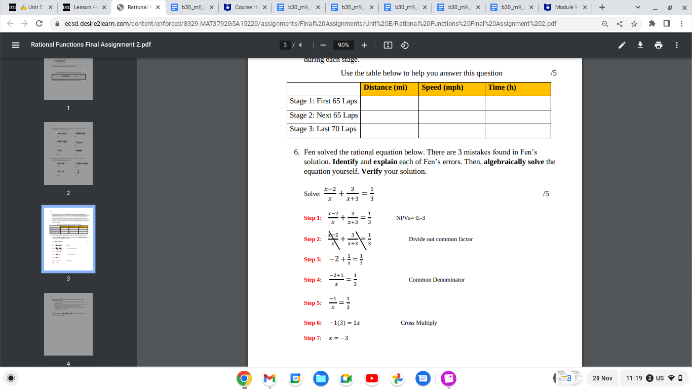 121 Unit E X 121 Lesson 41 X Rational F X