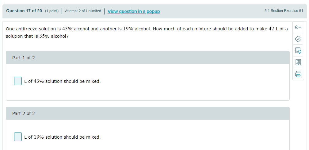 Question 12 of 2|] {1 point] I Attempt 3 of