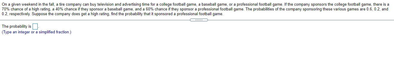 On a giveh weekend in the fall. a tire company
