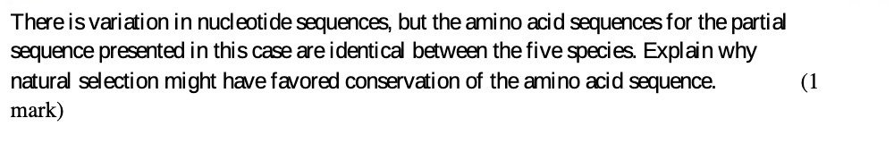 There is variation in nucleotide sequences, but