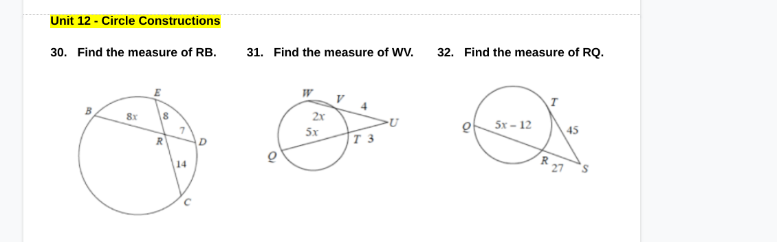 mathggkllmkl;kk Unit 12 - Circle Constructions