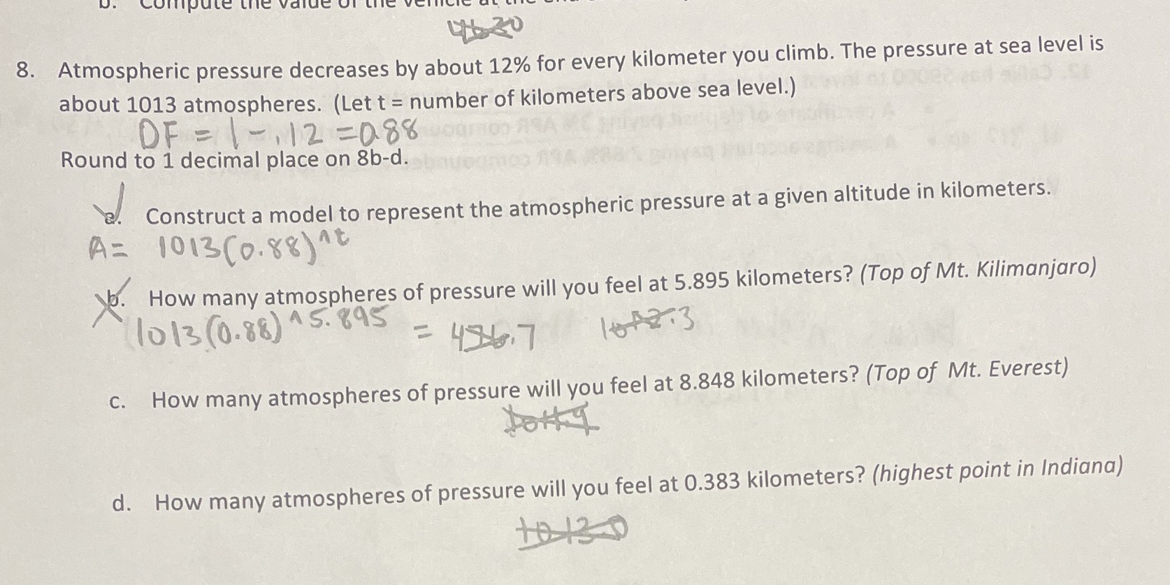 compute the value 96 20 8. Atmospheric pressure
