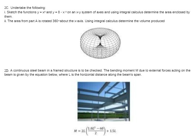 1C. Undertake the following: i. Sketch the