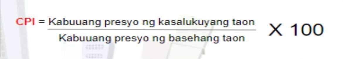 IR = CPI - CPI Present Past X 100 CPI PastCPI =