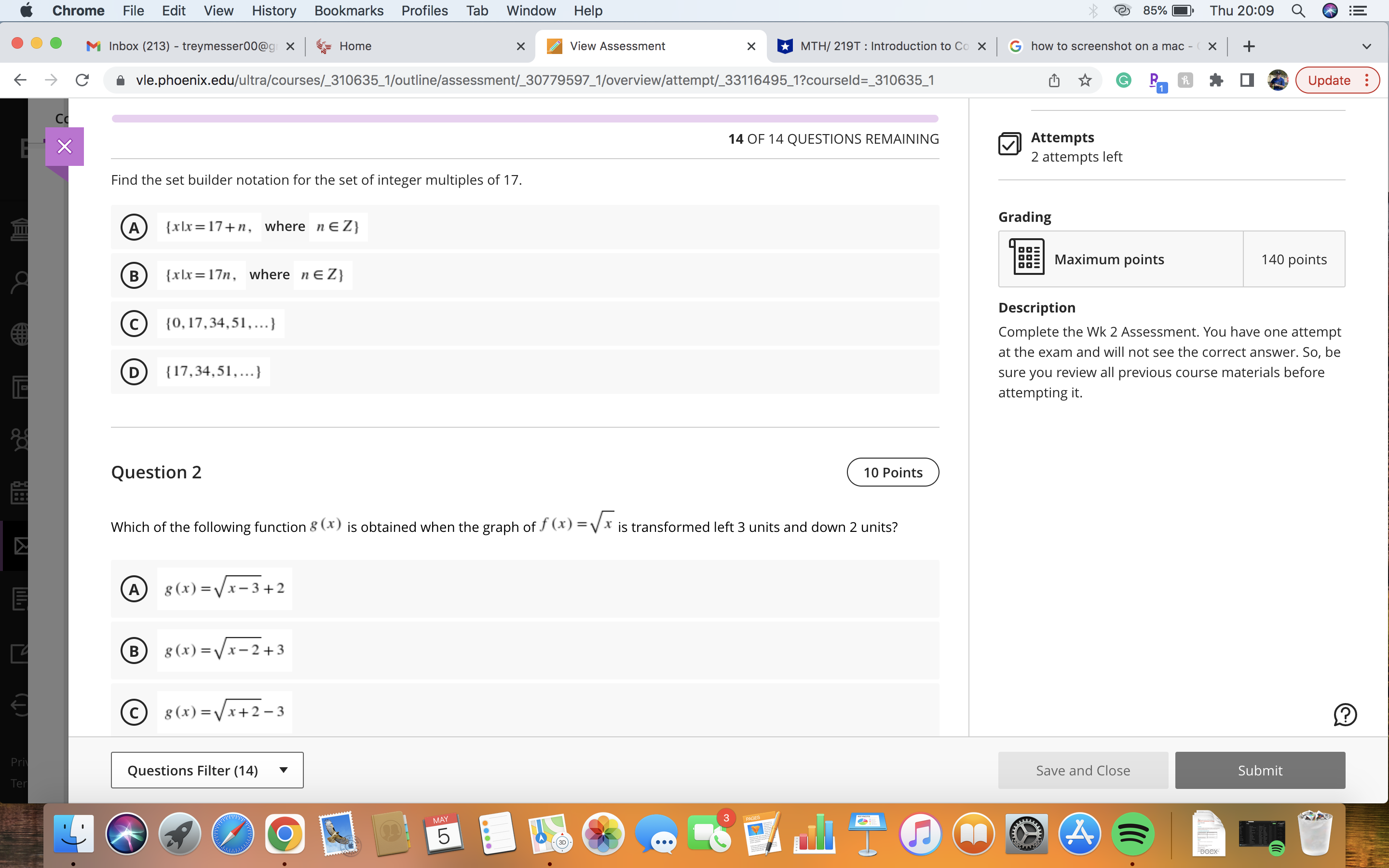 Chrome File Edit View History Bookmarks Profiles