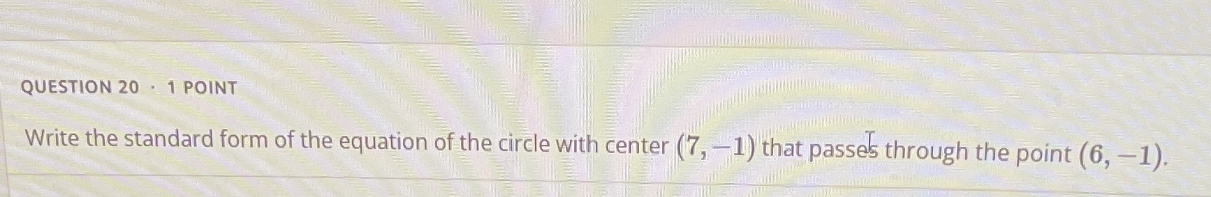 Pleaseeee help thank you QUESTION 20 . 1 POINT