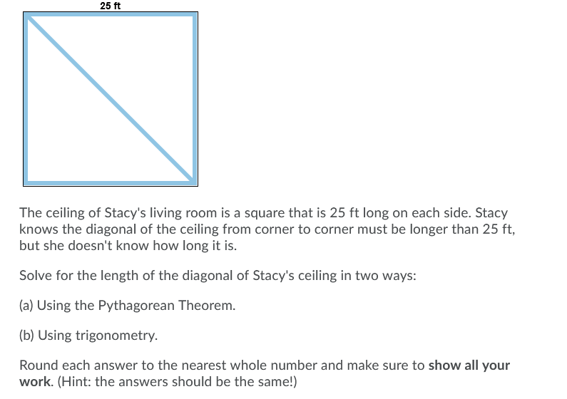 The ceiling of Stacy's living room is a square
