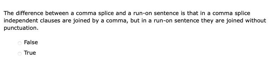answer The difference between a comma splice and