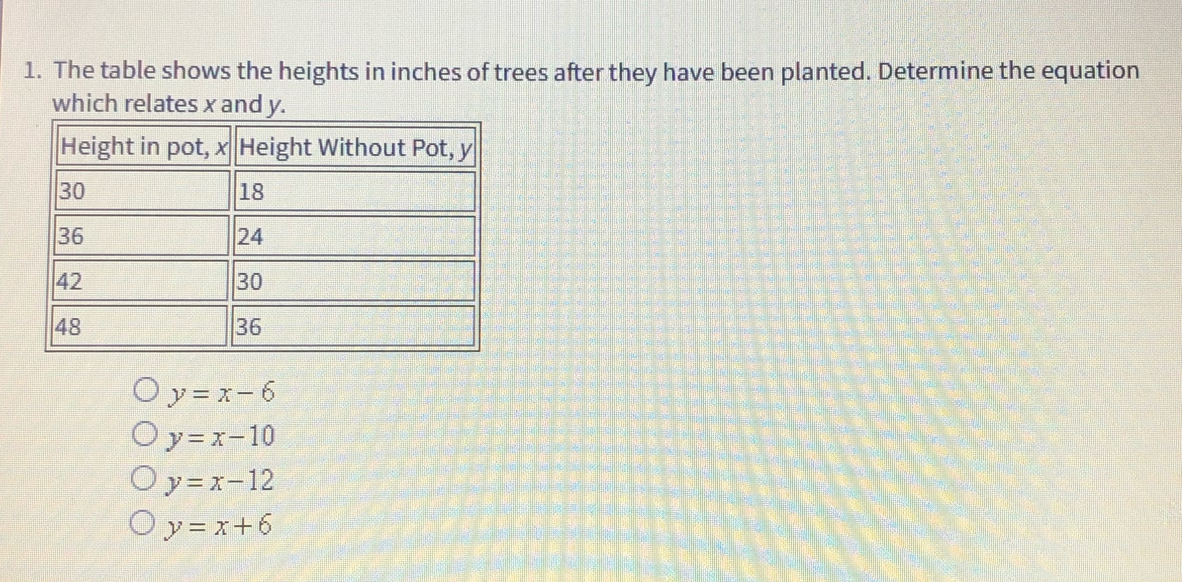 Help me please 1. The table shows the heights in