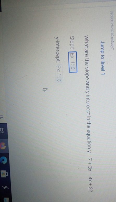 help solve 396360 2523240.qx3zqy7 Jump to level 1