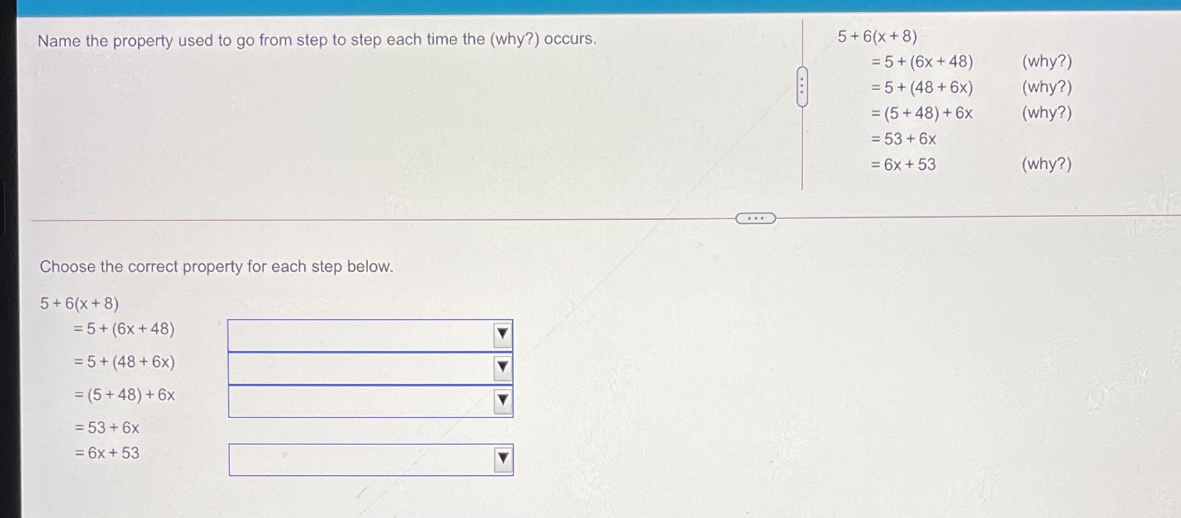 Name the property used to go from step to step