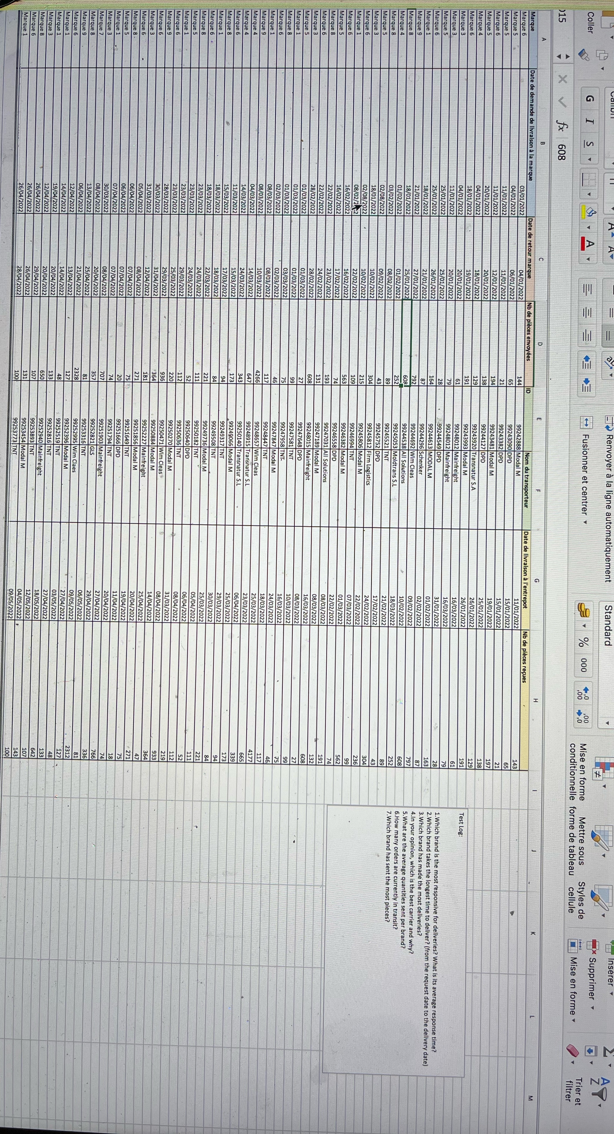 Can you help me to answer these questions step by