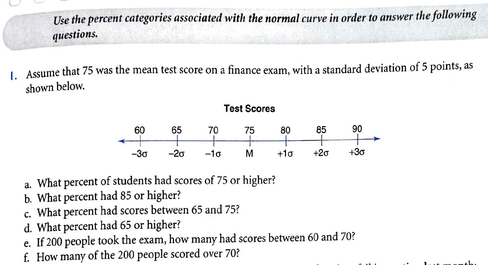 Use the percent categories associated with the