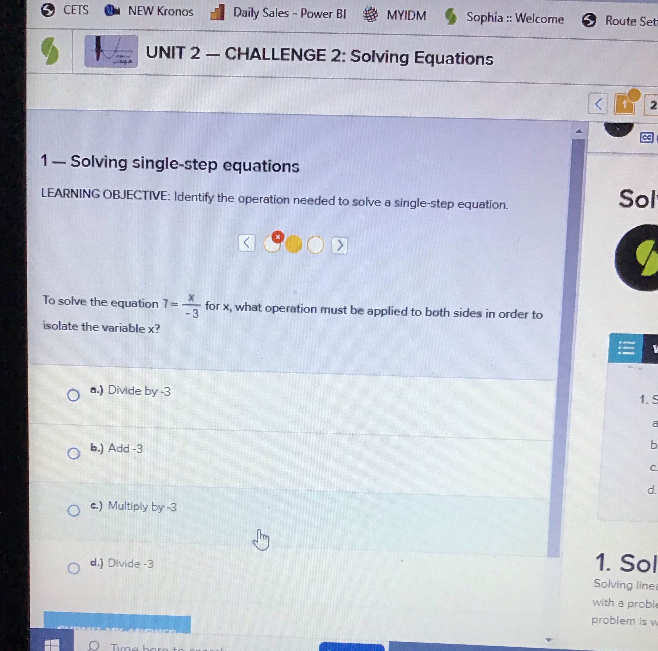 5 CETS @ NEW Kronos d Daily Sales - Power BI