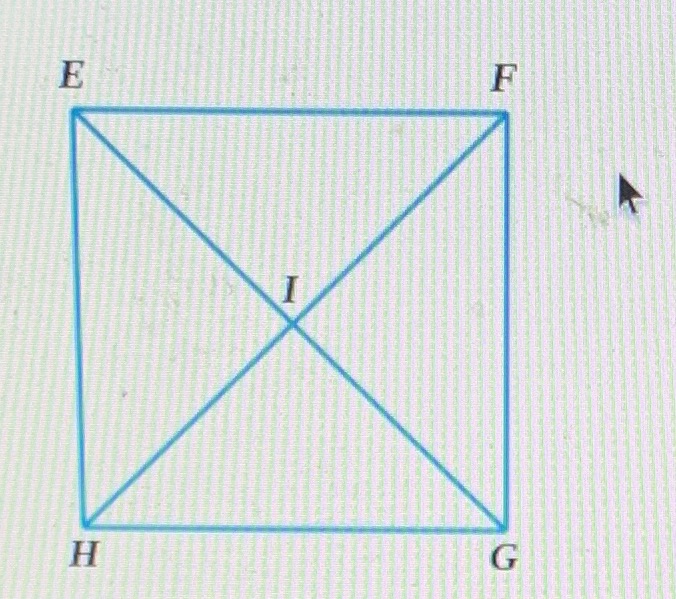 In the rectangle below, EI=4x+5, FI=6x-3, and m