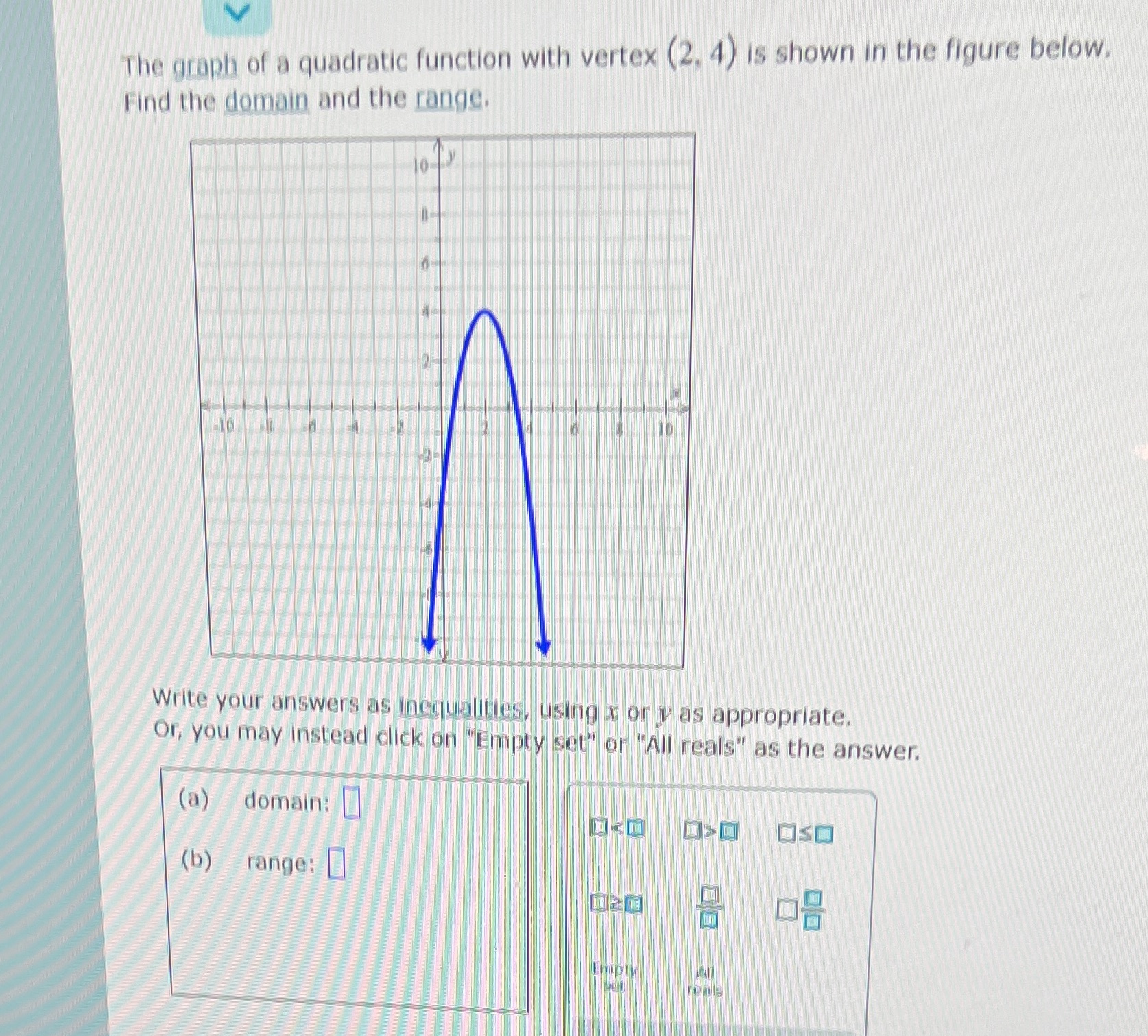 Dr#2 The graph of a quadratic function with