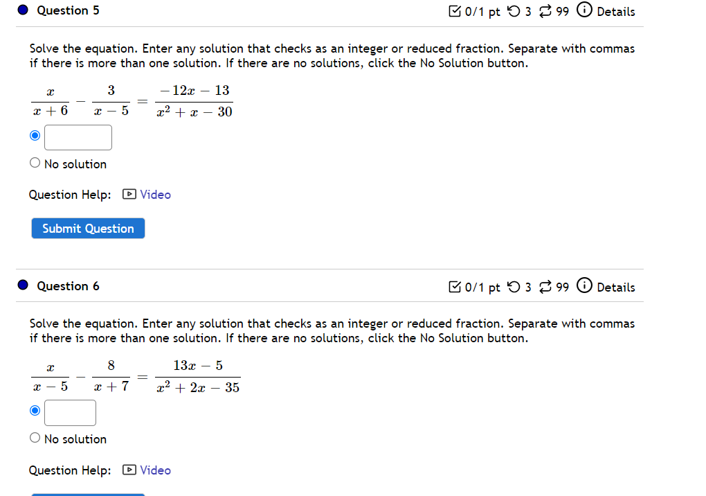 I Question 4 B on pt 0 3 8 99 (D Details Factor