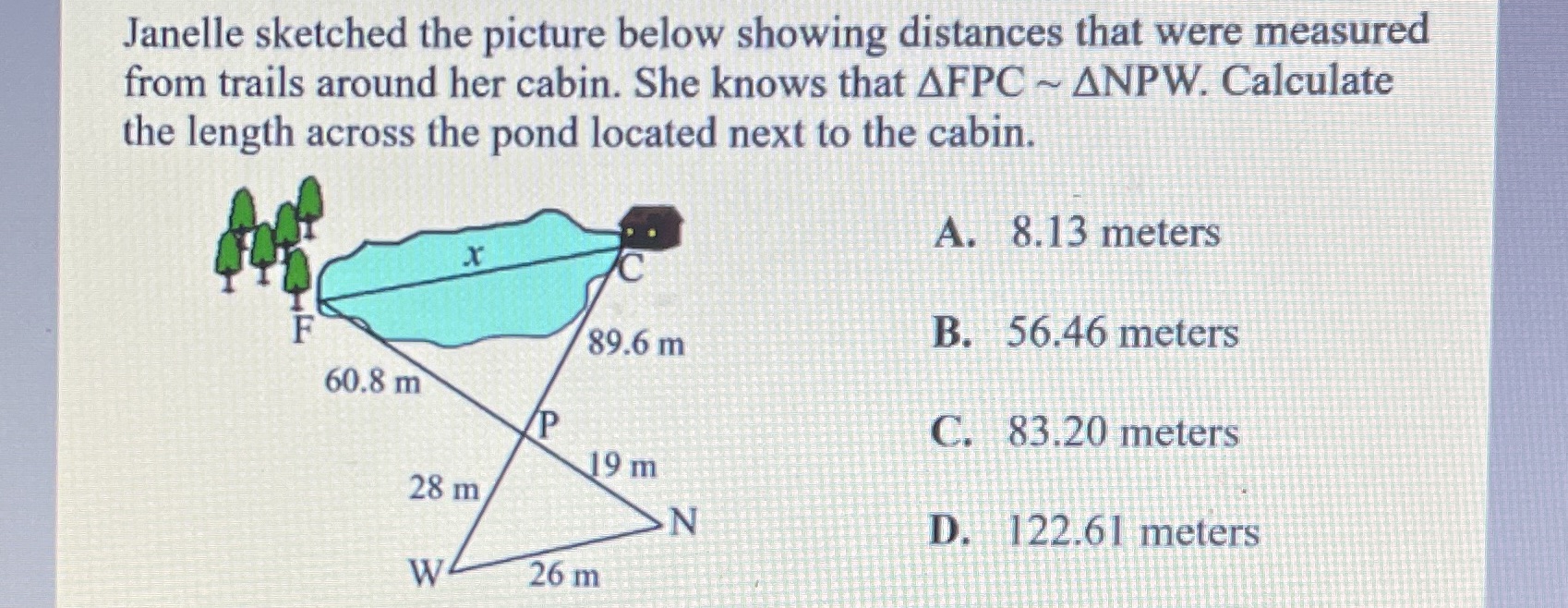 Janelle sketched the picture below showing