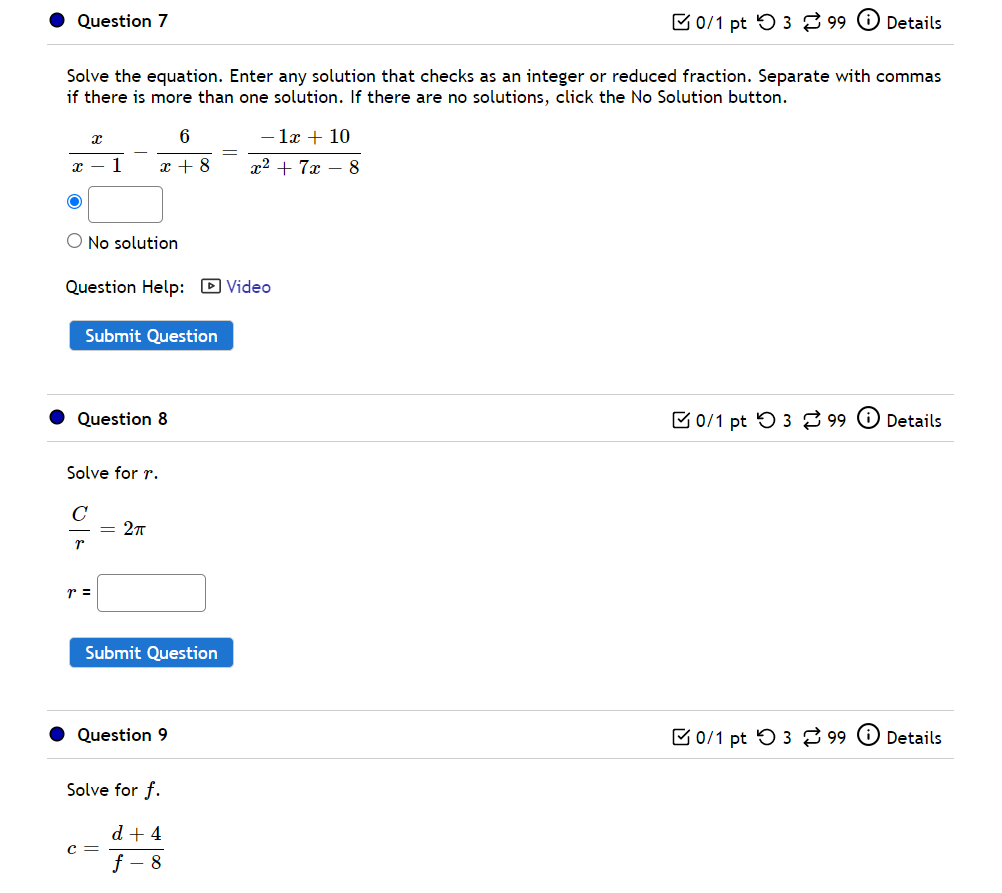 I Question 4 B on pt 0 3 8 99 (D Details Factor