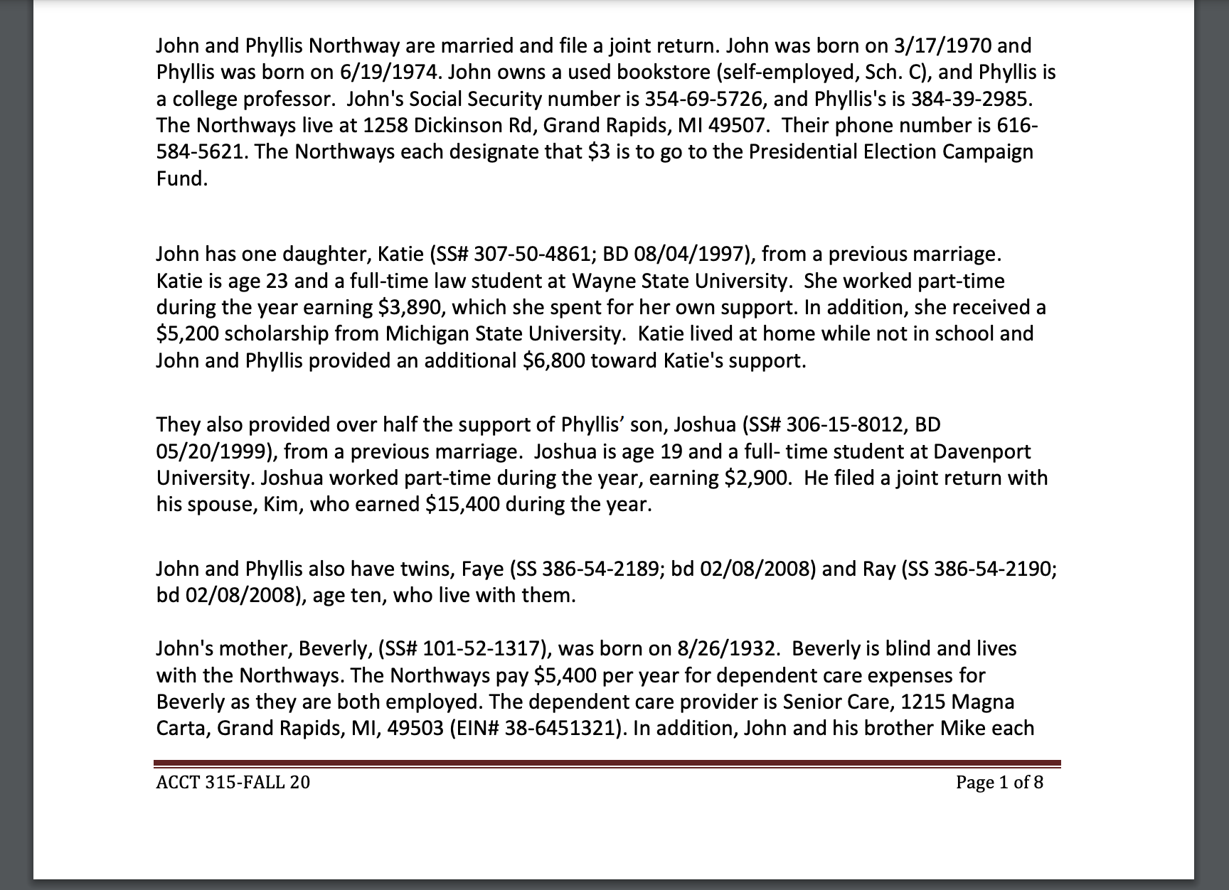 This is all the information I have for this