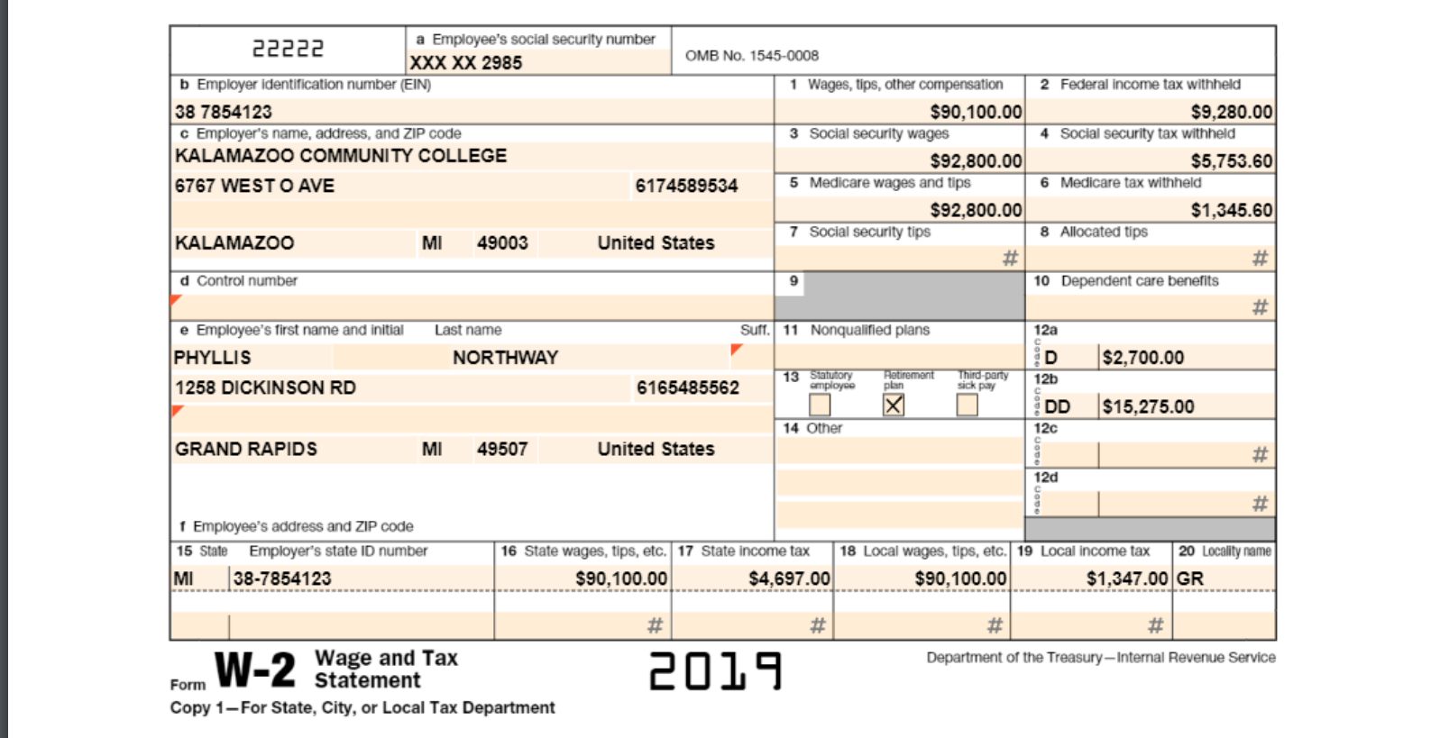 This is all the information I have for this