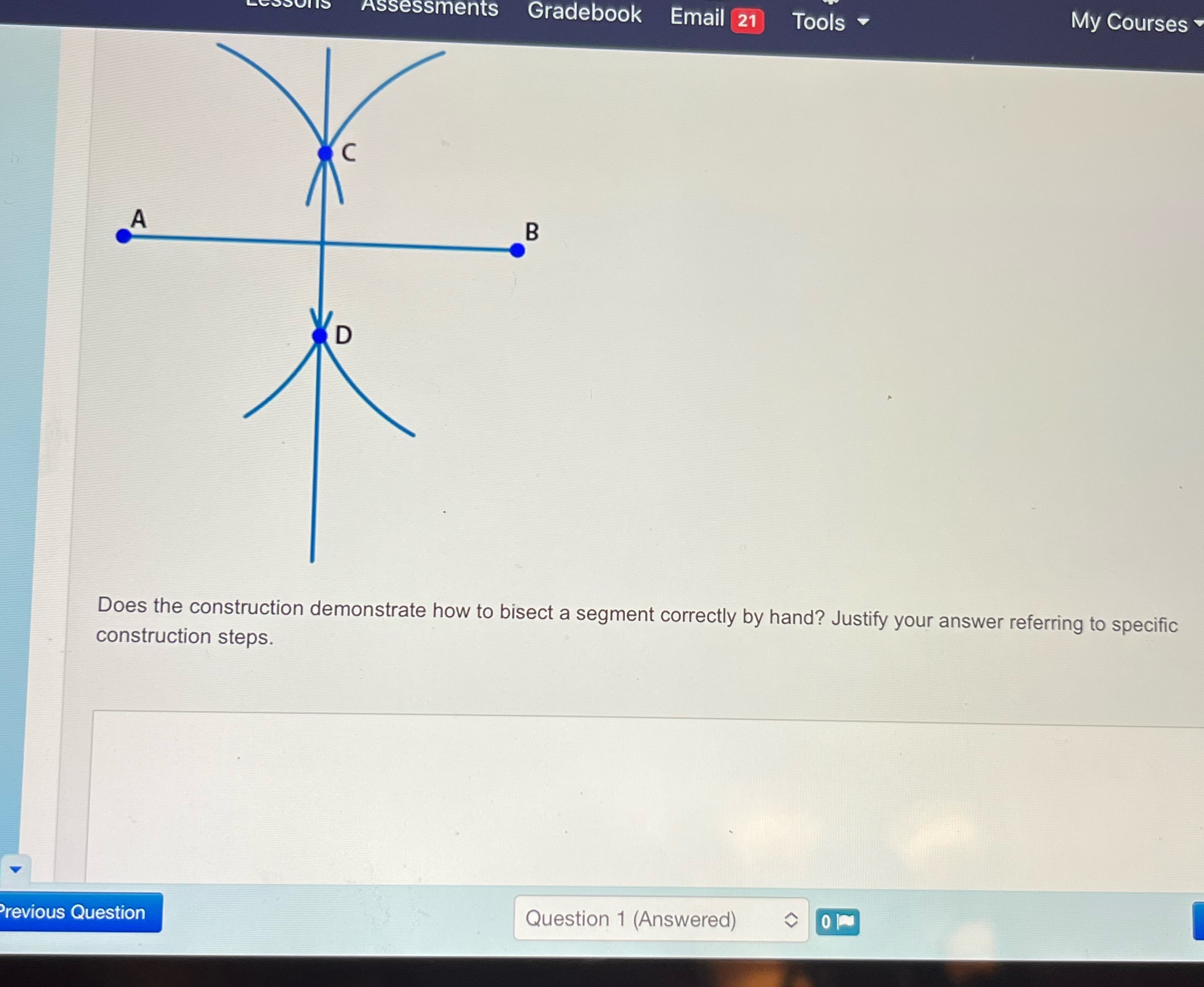 Assessments Gradebook Email 21 Tools My Courses A
