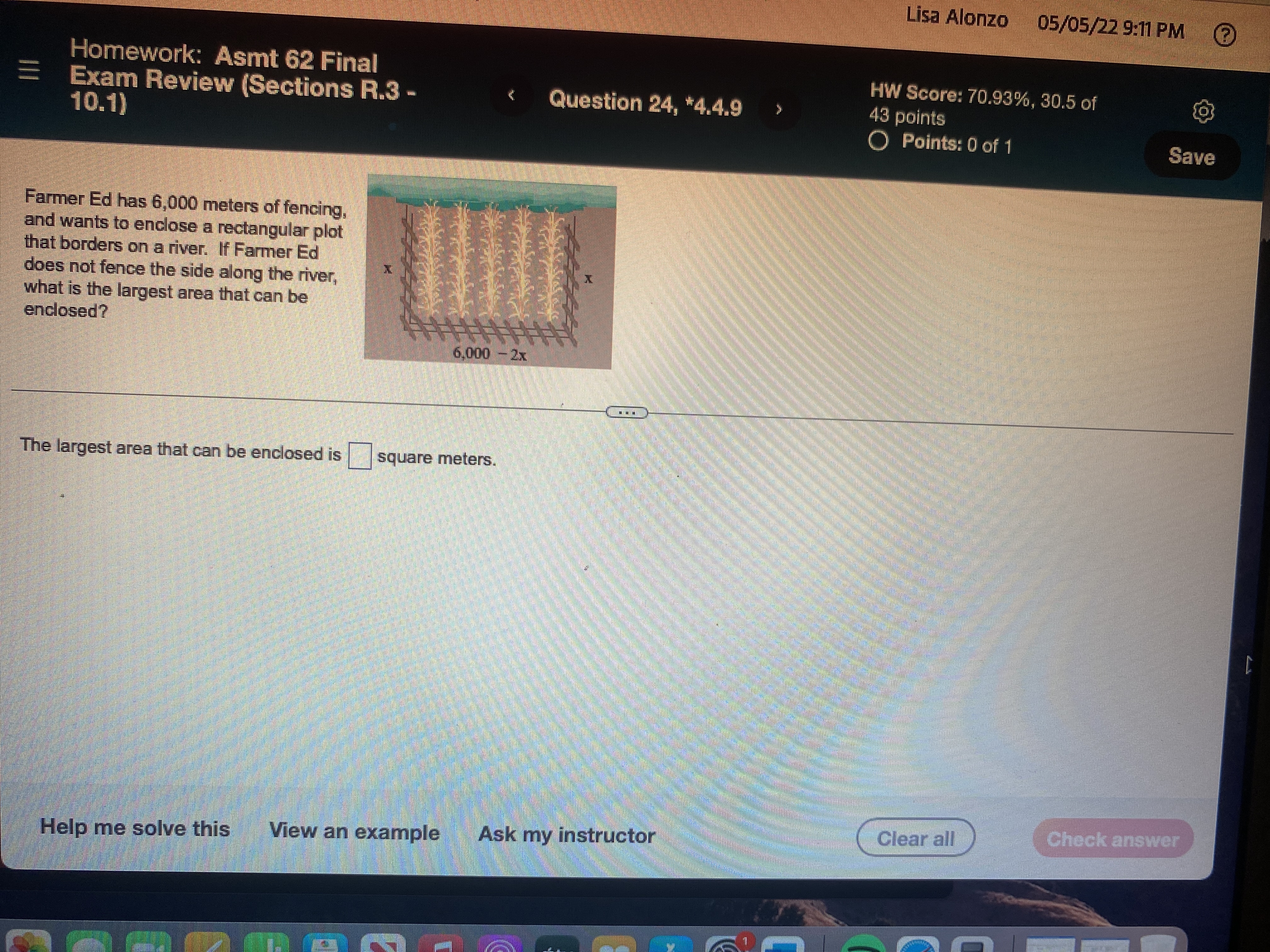 Homework: Asmt 62 Final Exam Review (Sections R.3