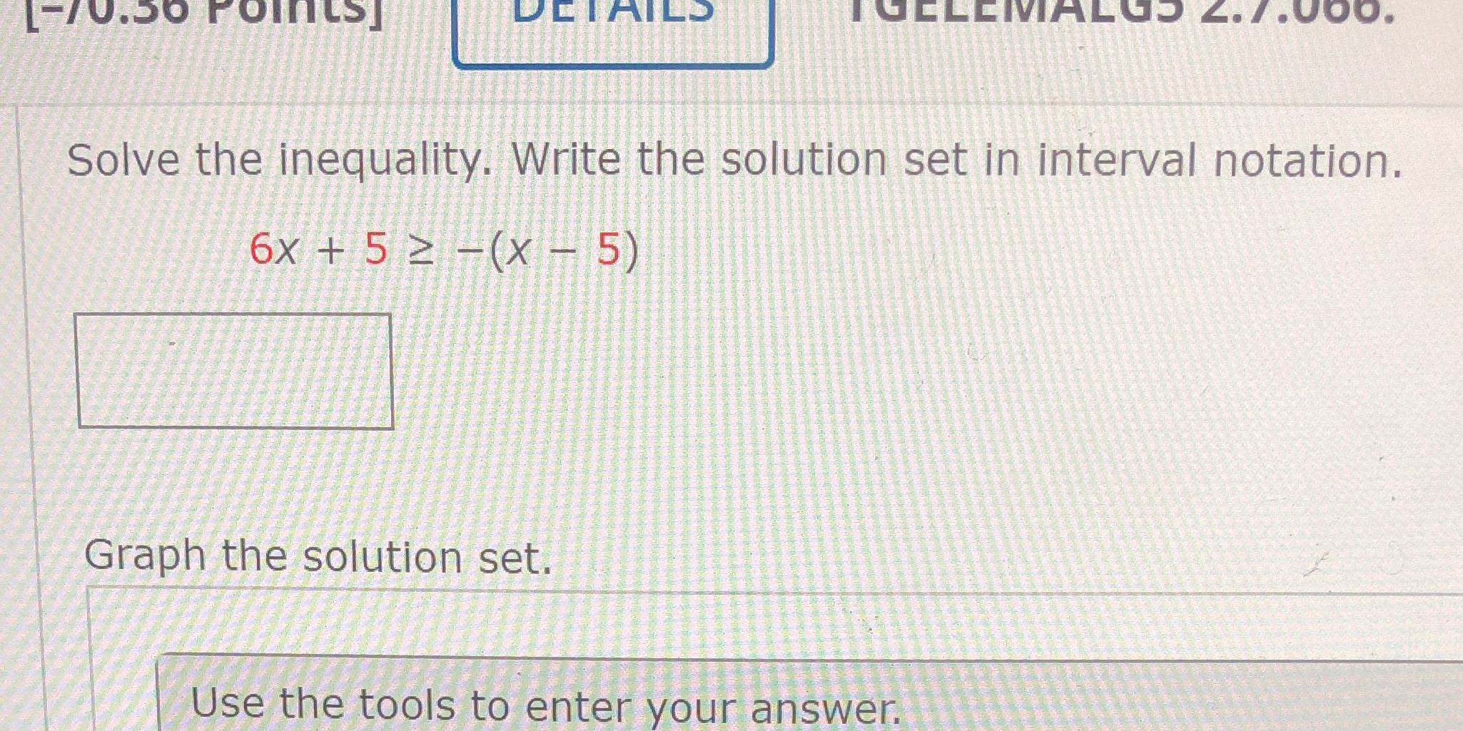 [-70.50 Points] DETAILS IJELLMALY 2.7.060. Solve