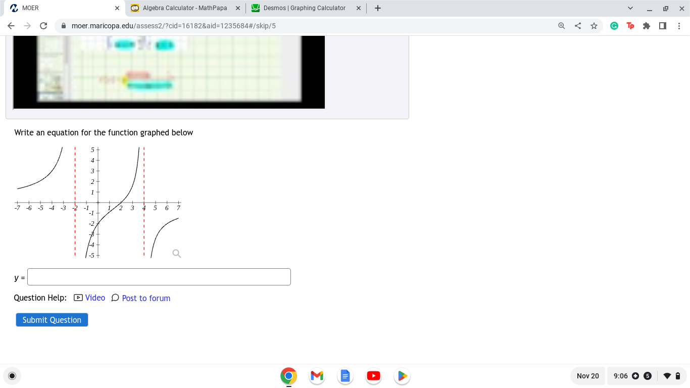MOER X Algebra Calculator - MathPapa X Desmos |