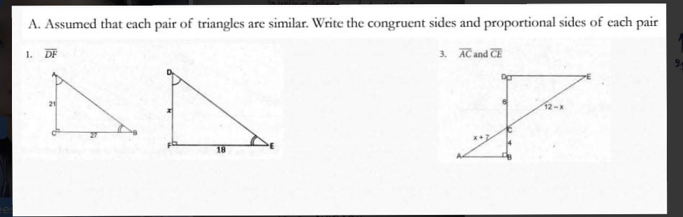 A. Assumed that each pair of triangl are similar.