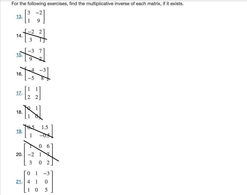 For the following exercises, find the