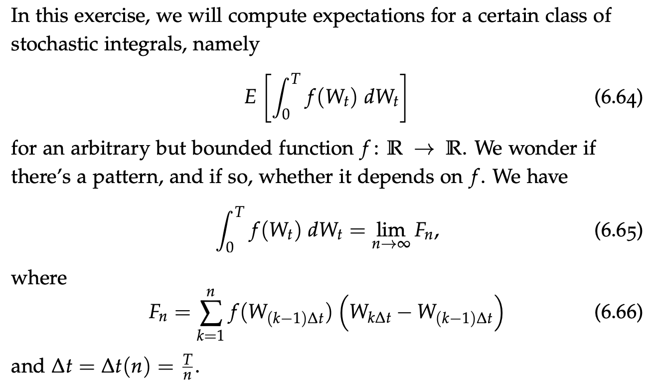 In this exercise, we will compute expectations