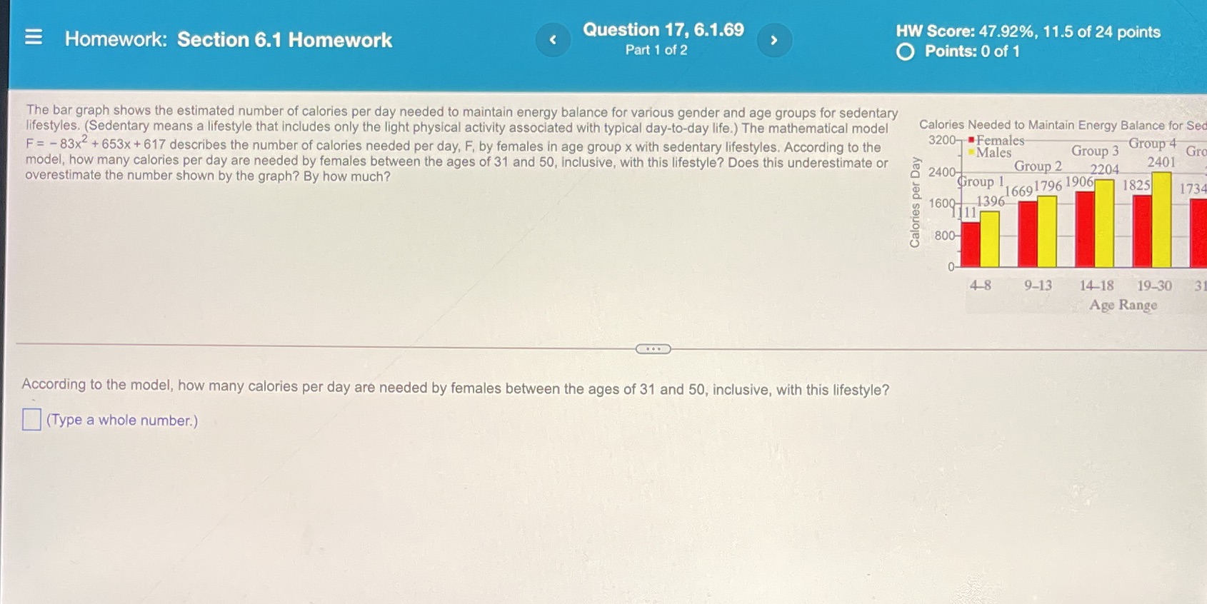 Homework: Section 6.1 Homework Question 17,